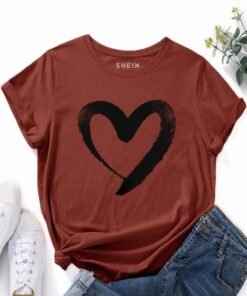 Heart Print Tee